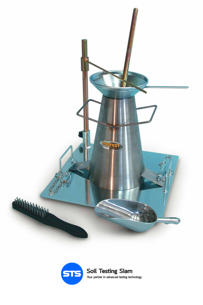 MATEST - C180 KIT - Slump cone set, stainless steel